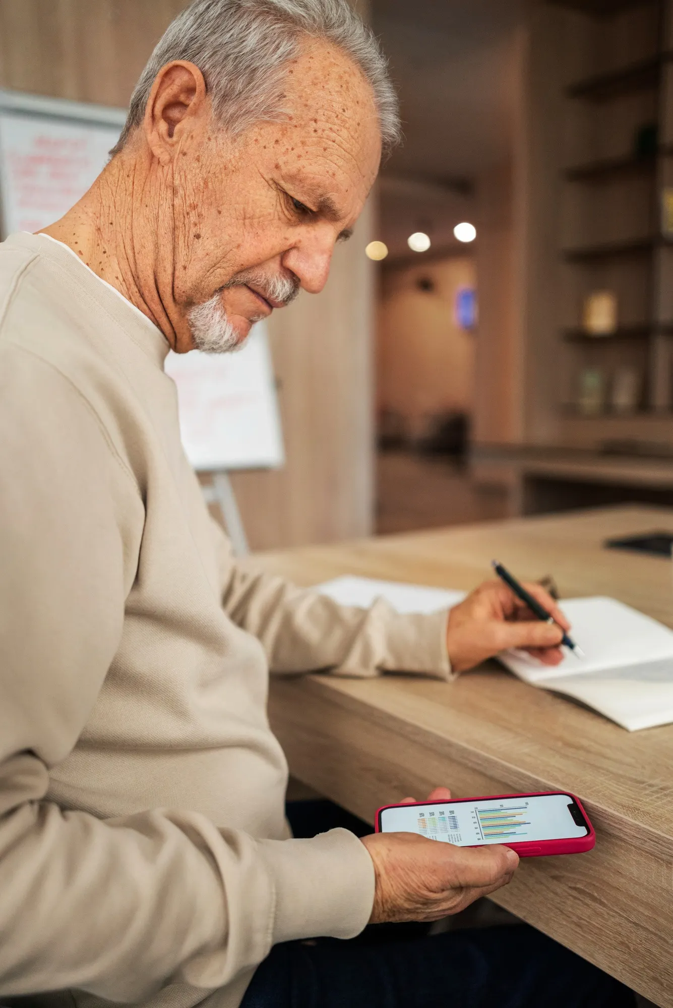 The user may be a first-time mobile banking user navigating complex features or an elderly user struggling with small fonts.